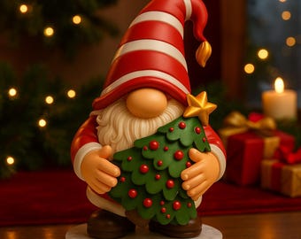 3D Weihnachtszwerg Modell, festliche Weihnachtsdekoration (STL & OBJ Digital Download)