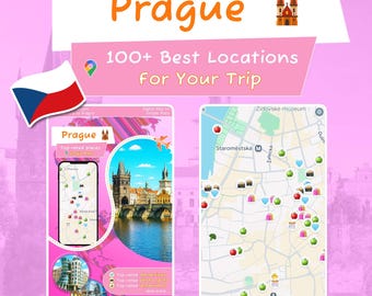 Prague Travel Itinerary - Digital Map with 100+ Must-Visit Locations, Restaurants & Things to Do