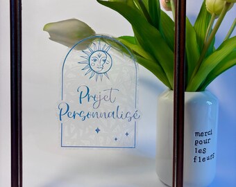 Projet Personnalisé - Attrape soleil / Suncatcher pour fenêtre