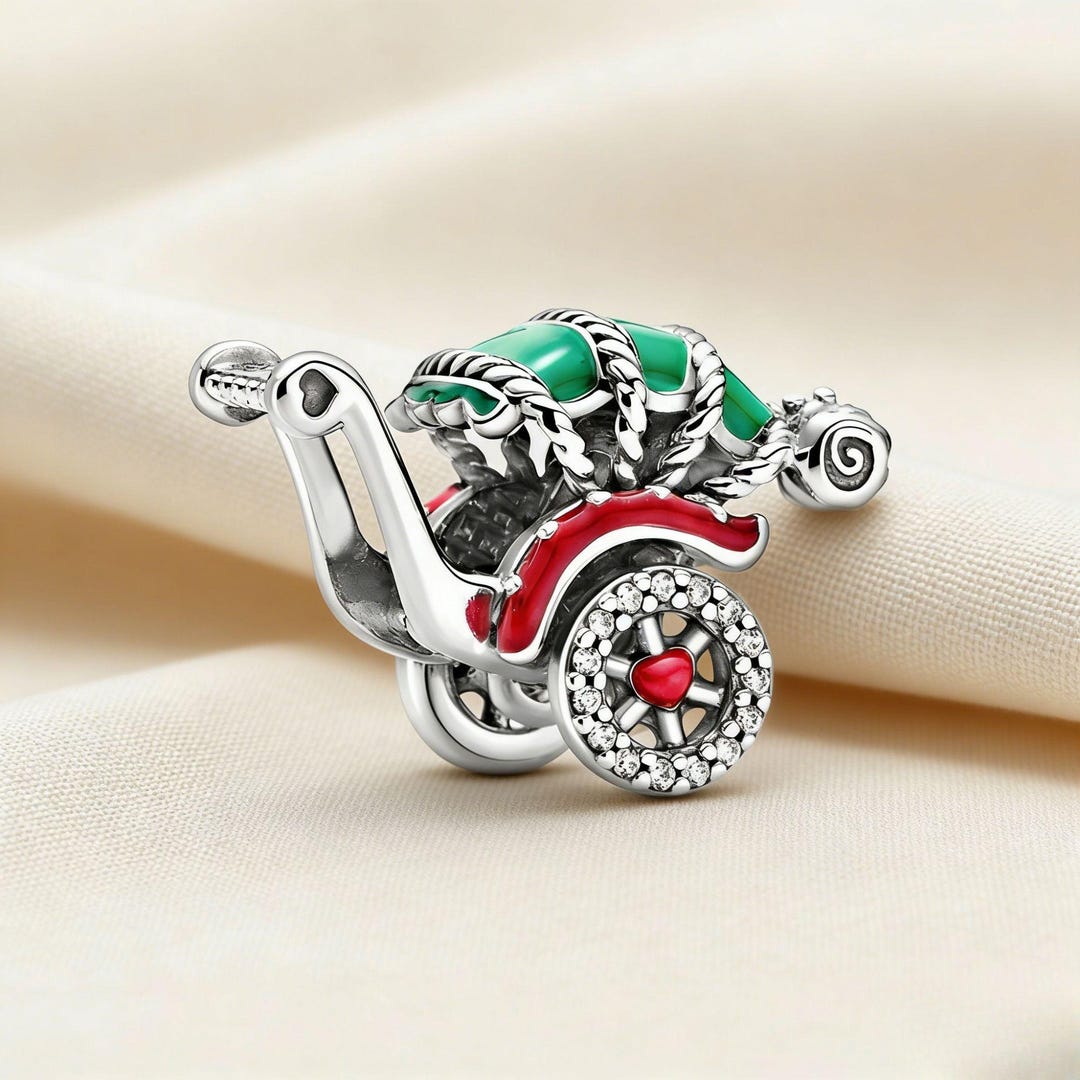 Traditional Rickshaw Charms, 925 Sterling Silver Charm | Gift for Her ...