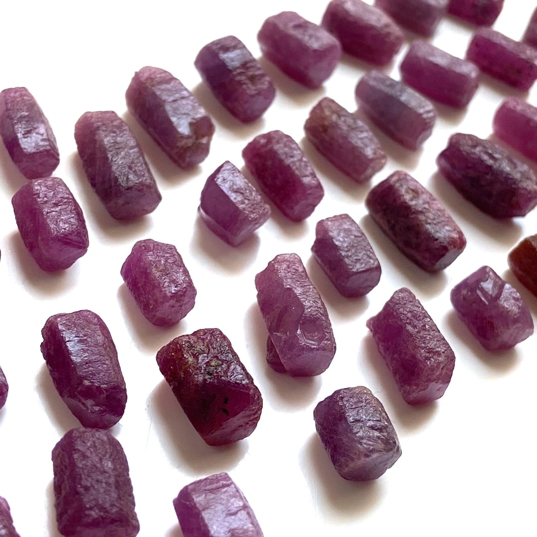 Natural Ruby Rough Raw Ruby Pencil Healing Jewelry Making Gemstones ...