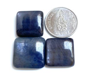 Natural Blue Sapphire Cabochon AAA, Grade Gemstone Layout Square 16X18 MM, Jewelry Making