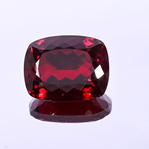 AAA Flawless Blood Red Mozambique Ruby Loose Cushion Cut Gemstone, 47.40 Carat making Pendant 24X19 MM Personalized Gifts