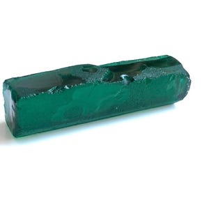 Lápiz de piedra en bruto de esmeralda de Zambia: cristal verde cultivado en laboratorio, 82,80 quilates