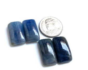 Natural Blue Sapphire Cabochon AAA, Grade Gemstone Square 10X20 MM, Jewelry Making