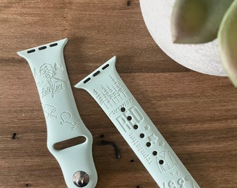 Laser Engraved Swift song watch band