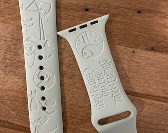 Professionally Laser Engraved Nightmare watch band
