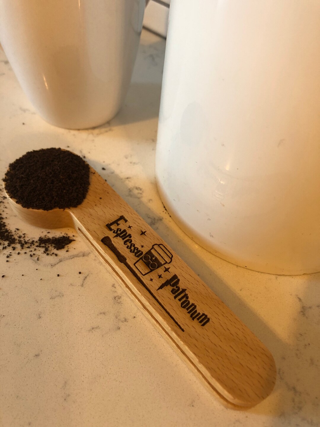 Funny 'Espresso Patronum' Engraved Stainless Steel Spoon - Gift For Coffee Lovers & Harry Potter Fans - View #6