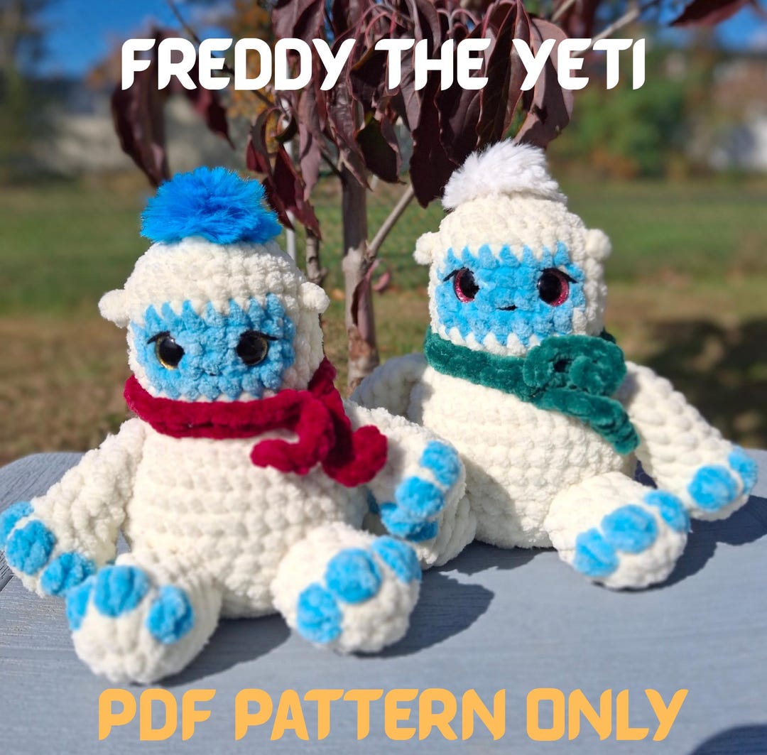 Freddy the Yeti Pdf Crochet Pattern Only - Etsy