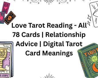 The Ultimate Love Tarot Guidebook | Digital Download | All Major & Minor Arcana | Romantic Tarot