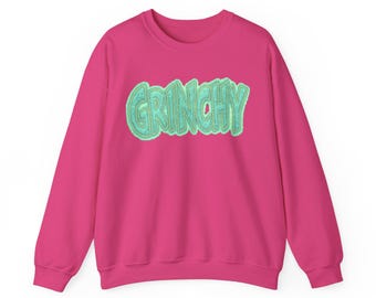 Grinchy Sweatshirt, Holiday Apparel
