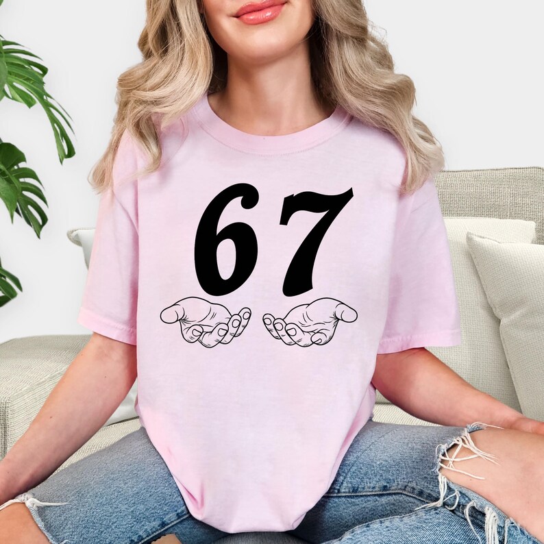 Six Seven 6 7 Meme Funny Hands PNG Bundle, Viral Internet Meme Humor ...