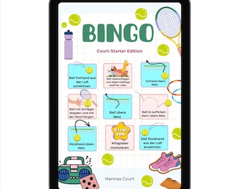 Tennis Bingo 3er Set- für Tennistraining und eigenen Tennisspaß