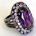 NOVICA Handmade Amethyst Cocktail Ring - .925 Sterling Silver, 4 Stones, From Bali - View #10