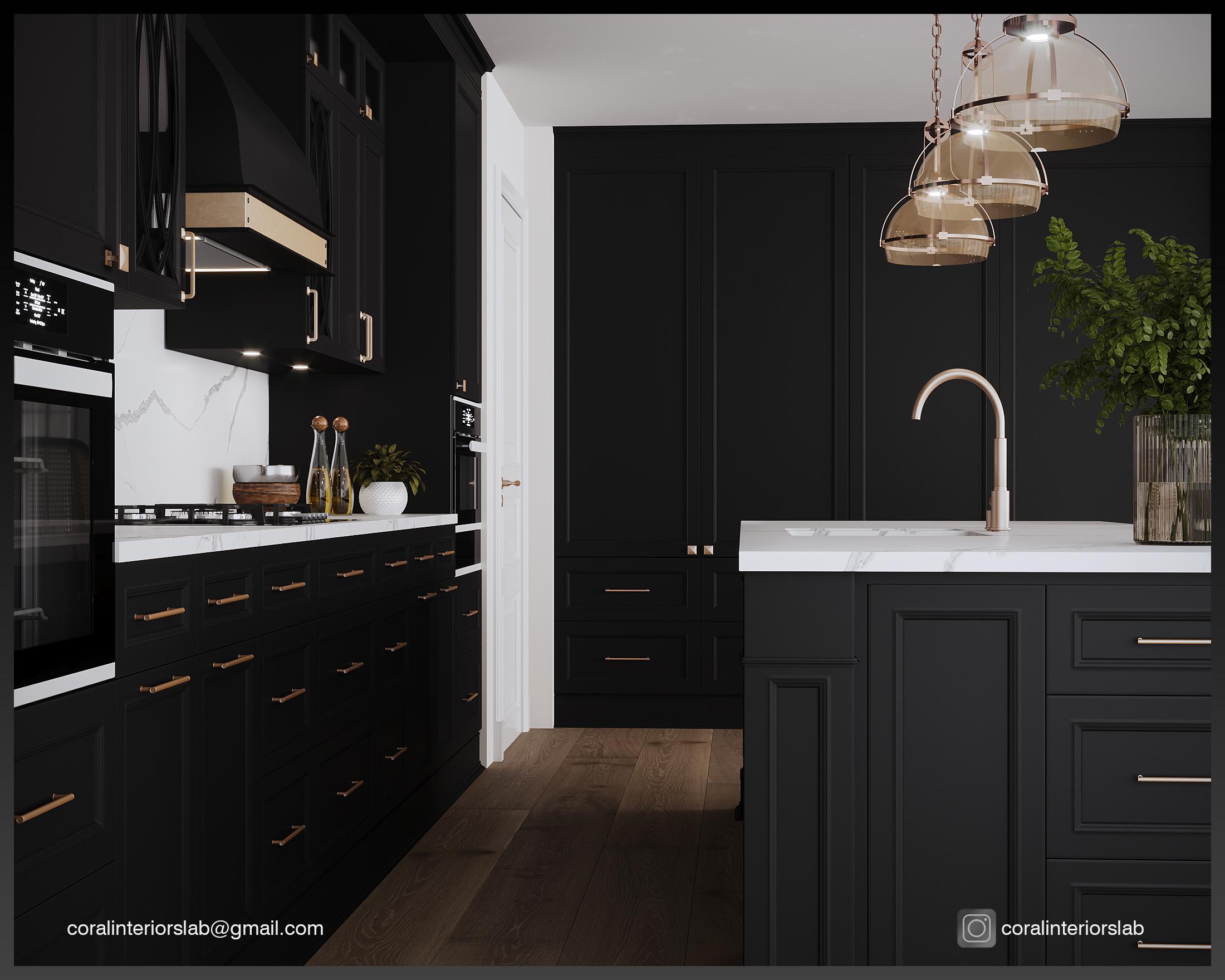 Custom Kitchen Interior Design, 3D Rendering Service (digital) - Etsy