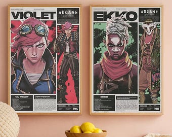 Arcane League of Legends Print: Vi and Ekko Fan Art (Digital Download)