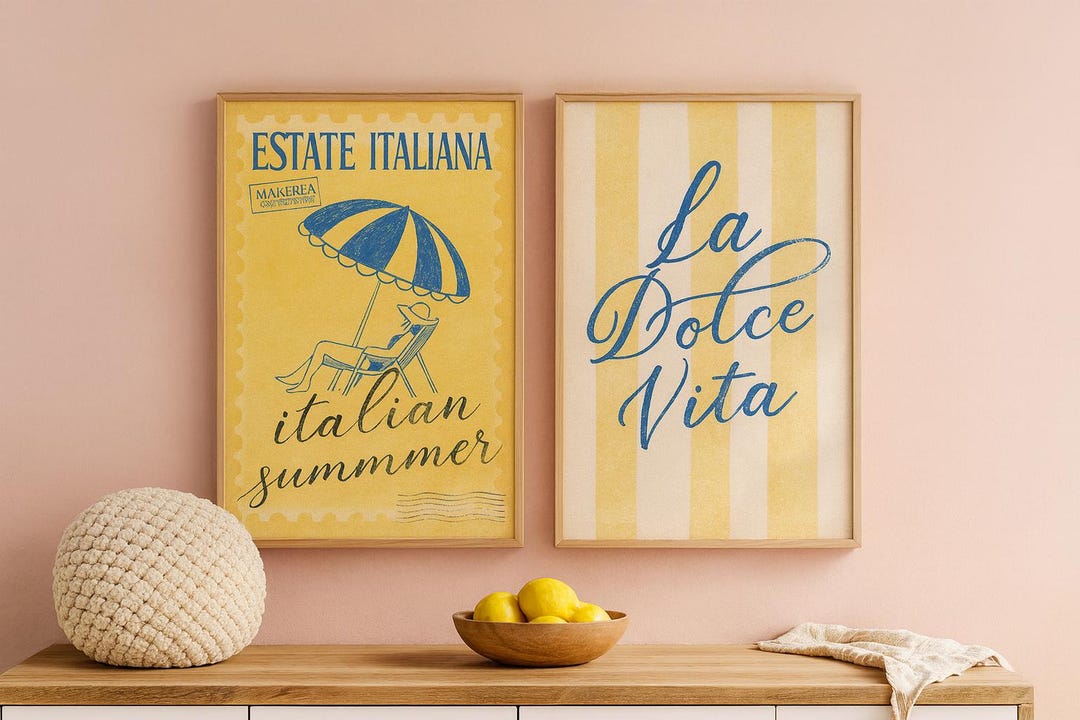 La Dolce Vita Italy Print, Italian Summer, Coast Wall Art (digital ...