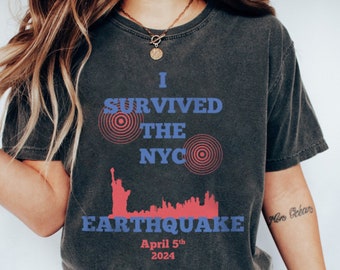 2024 New York City Earthquake shirt, I Survived the NYC Earthquake Tee, New York Earthquake Natural Disaster Sweater, Pray For New Jersey