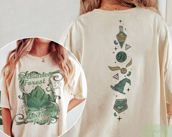 National Park Wizard Comfort Colors Shirt, Forbidden Forest Tee, HP Inspired Wizarding World T-Shirt, Bookish Gift for Fans