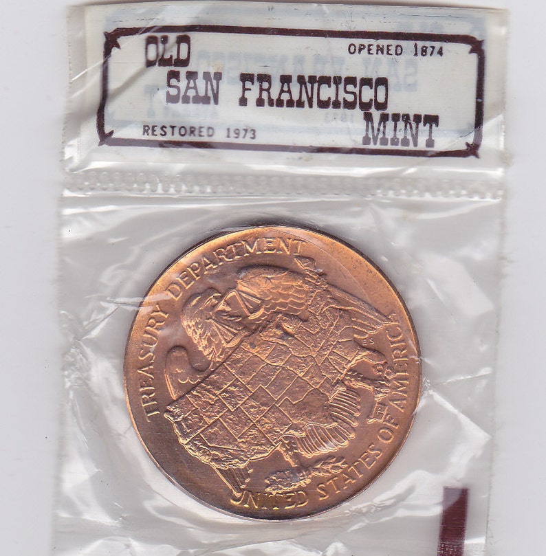 Old San Francisco Mint Commemorative Coin Etsy