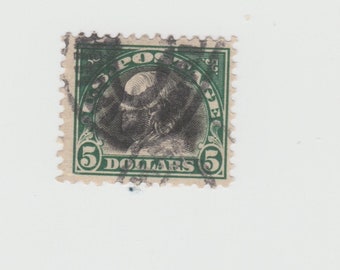 1918 5.00 Franklin US Postage Stamp 524