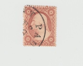 3 Cent Washington 1850's US Postage Stamp 26