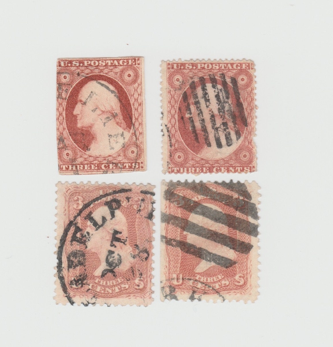 MEXICO 1800'S EMBOSSED STAMP ON STAMP ON POSTCARD STAMPS ON STAMPS -P17748