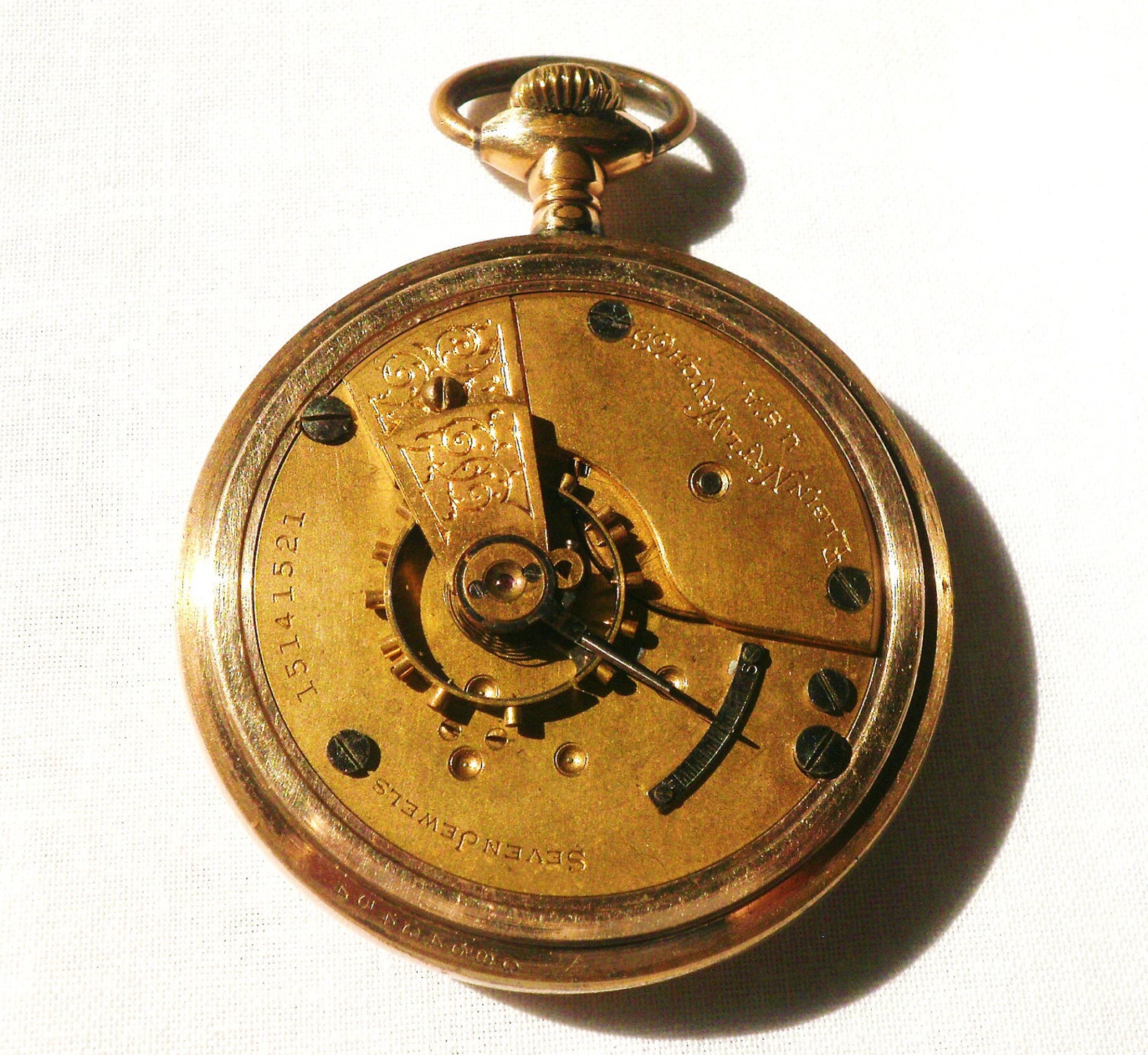 Vintage Elgin 7 Jewel Pocket Watch Etsy
