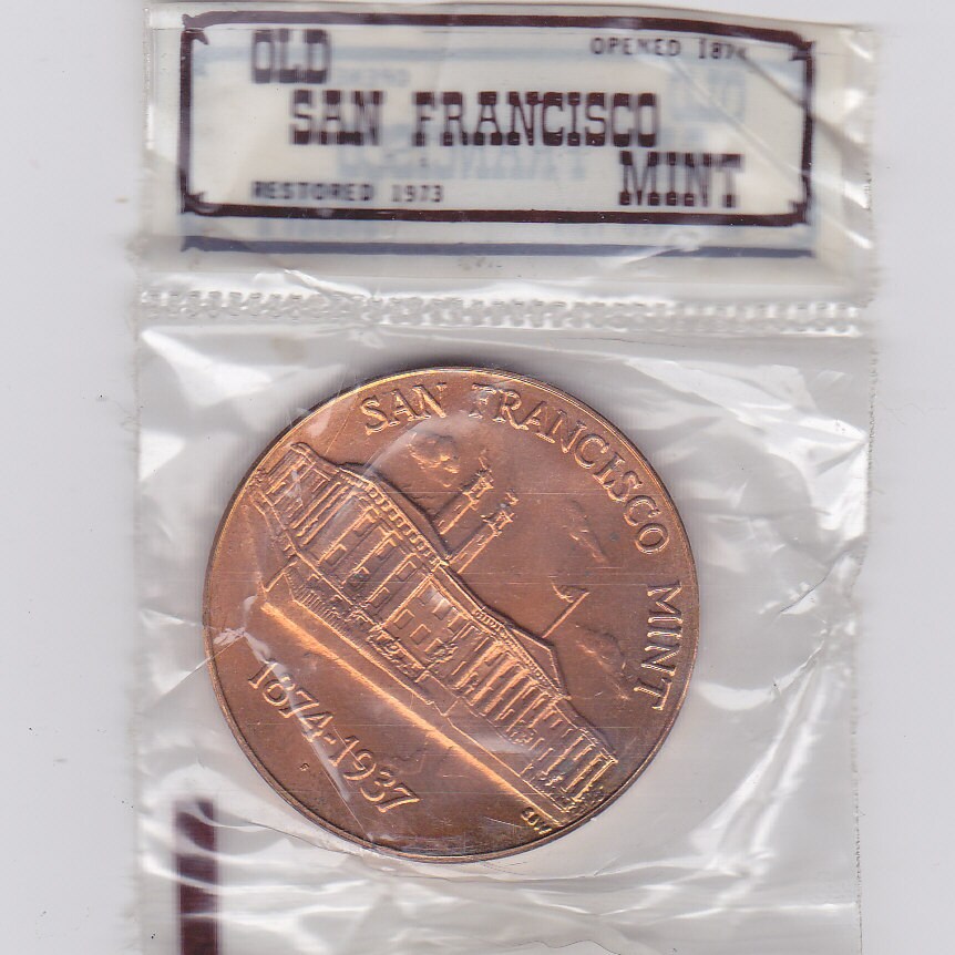 Old San Francisco Mint Commemorative Coin Etsy