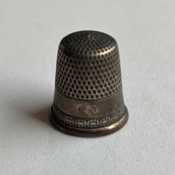 Vintage Sterling Silver Thimble Size 9