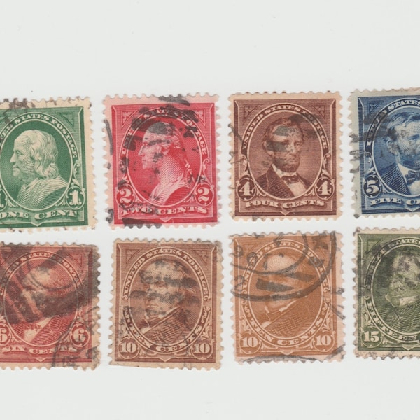 Old 1898-1899 Universal Postal Union US Postage Stamps 279-284