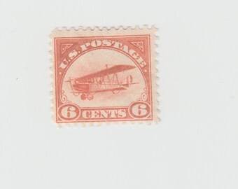 Unused 1918 Curtiss Jenny Airmail US Postage Stamp C1
