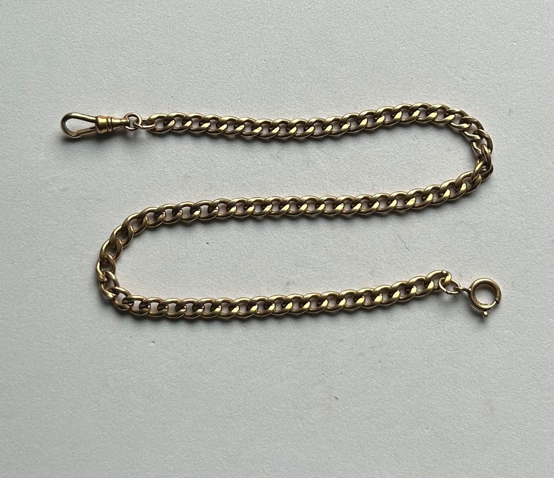 Vintage 12K Gold Filled Pocket Watch Chain 14 Inches Etsy