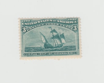 Mint 1893 Columbian 3 Cent US Postage Stamp 232