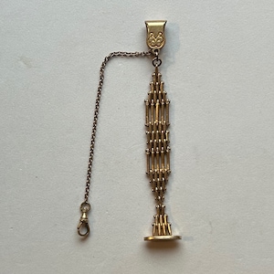 Vintage Gold Filled Pocket Watch Fob And Chain