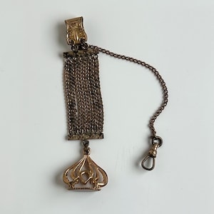 Vintage Gold Filled Pocket Watch Fob And Chain
