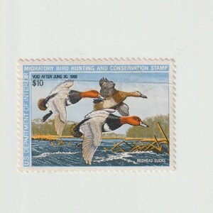 Unused 1987 10.00 Duck Stamp RW54