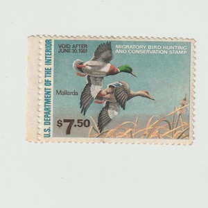 Unused 1980 7.50 Duck Stamp RW47