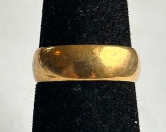 Yellow 10K Gold Filled Band/Wedding Ring-Size 7