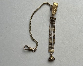Vintage Gold FilledPocket Watch Fob And Chain