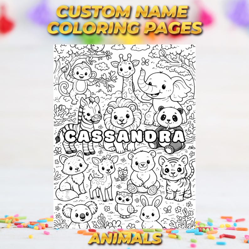 Personalized Name Coloring Pages for Kids – Custom Name Printable, 6 ...