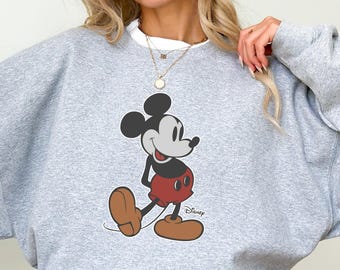 Disney Vintage Mickey Mouse Sweatshirt, Vintage Disney Mickey Mouse Shirt, Disneyworld Holiday Vacation Sweatshirt, Disney Retro Sweater