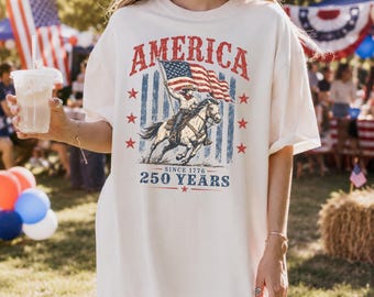 Comfort Colors USA Shirt America 250th Anniversary Gift 250 Years 4th of July Tshirt US 250 Years foj T-Shirt