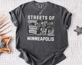 Comfort Colors® Bruce Streets Of Minneapolis Right Now Shirt, Ice Out Hoodie, Be Good Pretti Tee