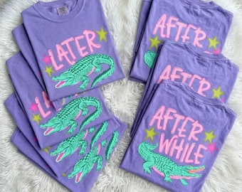 Later Gator Alligator Summer Comfort Colors® Shirt | After A While Crocodile Summer Vacation Tee Tshirt | After While Summer Beach Shirt