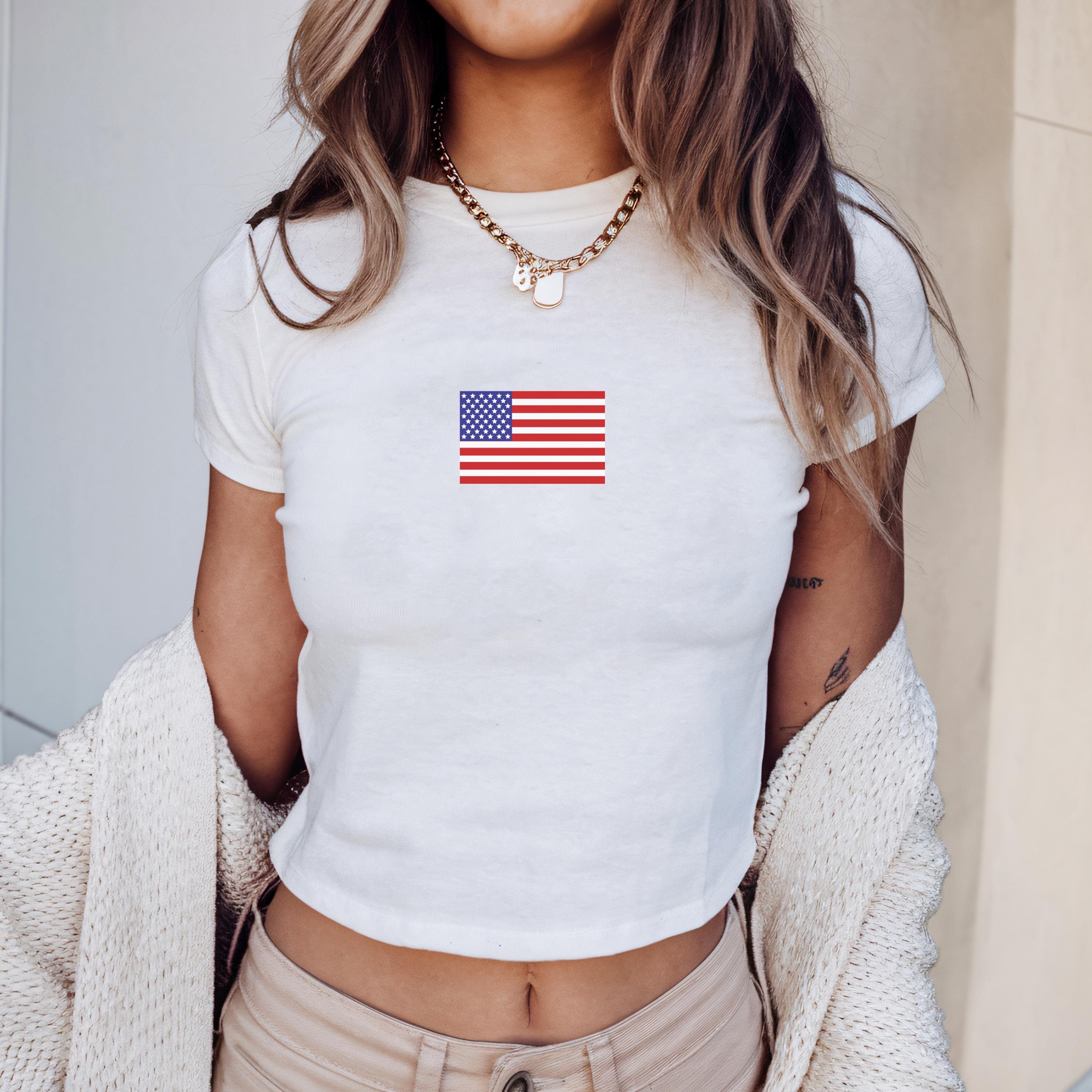 Y2k Usa Flag Tee - Etsy