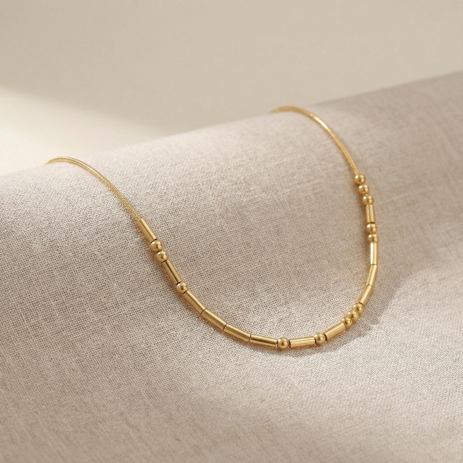 Custom Morse Code Name Necklace, Personalized Hidden Message Jewelry ...