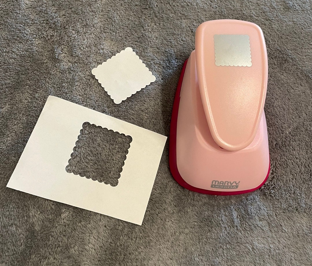 Ruffled Square Paper Punch Scrapbook Craft Tool Etsy