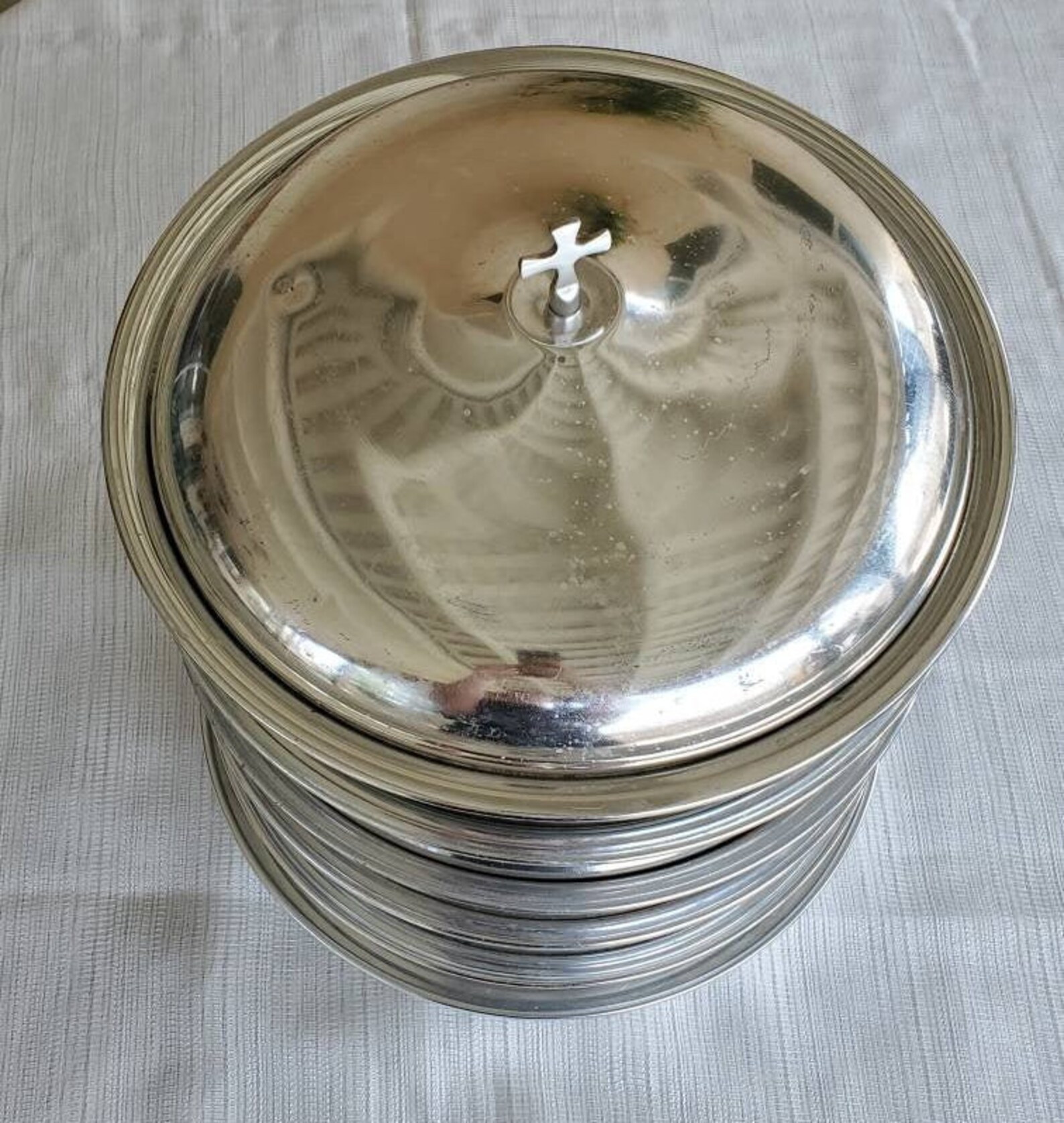 Vintage Five Tier Communion Aluminum Metal Trays Etsy UK