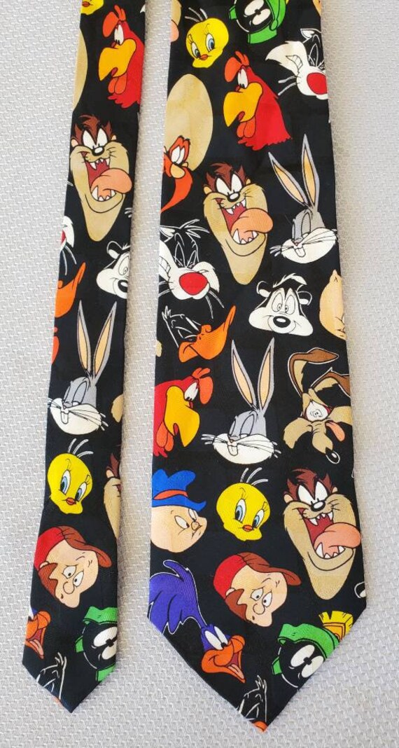 Looney Tunes Vintage Silk Tie - image 6